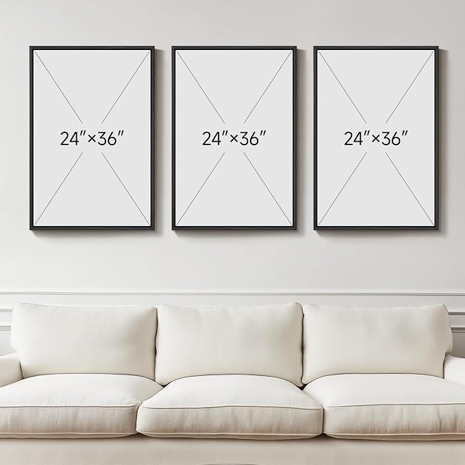 Large Framed Boho Floral Wall Art - Image 3