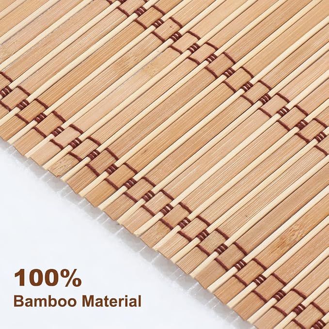 LUCKUP Cordless Roman Shades, Roll Up Bamboo Blinds - Image 4