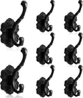 Zonon 8 Pcs Black Wall Hooks Set Vintage Coat & Towel Hooks by Zonon