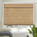 Letau No Drill No Tools Cordless Wood Window Shades Blinds, Bamboo Light by LETAU