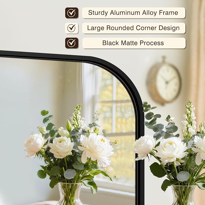 FICTOR Bathroom Vanity Mirror for Wall, 2 Pack 28" x 40" Rectangle Bathroom - Image 4