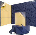 22 Pack Acoustic Panels with Self-Adhesive, Sound Panels High Density, by ROOME