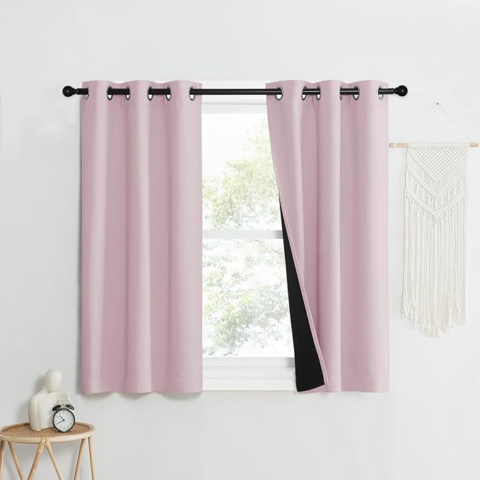 NICETOWN 100% Blackout Window Curtain Panels, Heat and Cold Blocking Drapes by NICETOWN