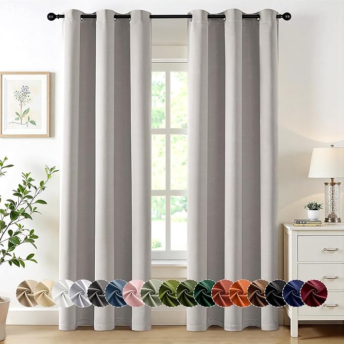 MIULEE Blackout Curtains for Bedroom Living Room 2 Panels, Thermal Insulated by MIULEE