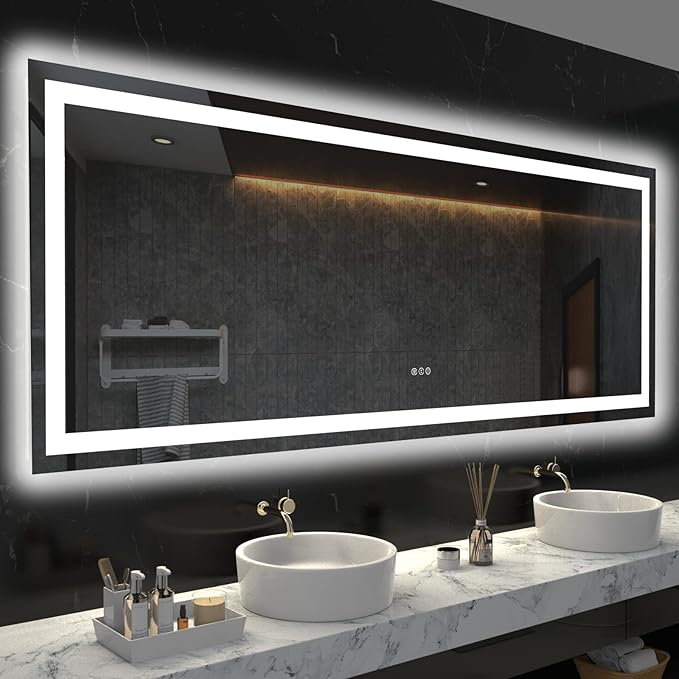 LOAAO 72X36 LED Bathroom Mirror by LOAAO