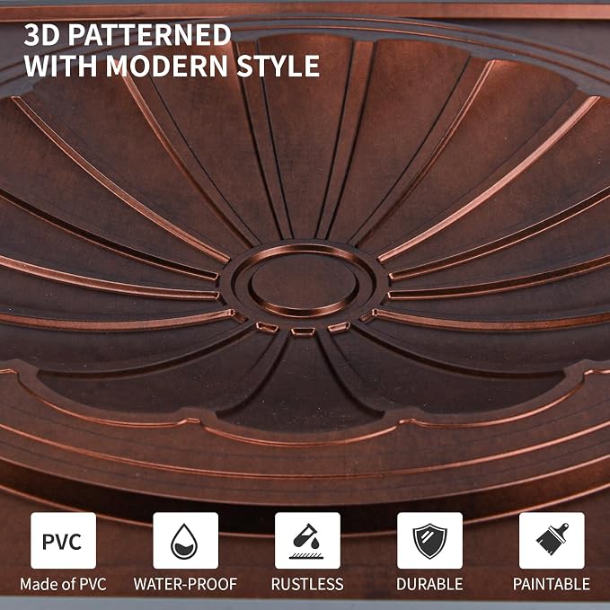 Art3dwallpanels Ceiling Tiles 12 Pack Drop Ceiling Tiles, 24 x 24 Inch High - Image 2