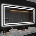 LOAAO 60X28 LED Bathroom Mirror by LOAAO