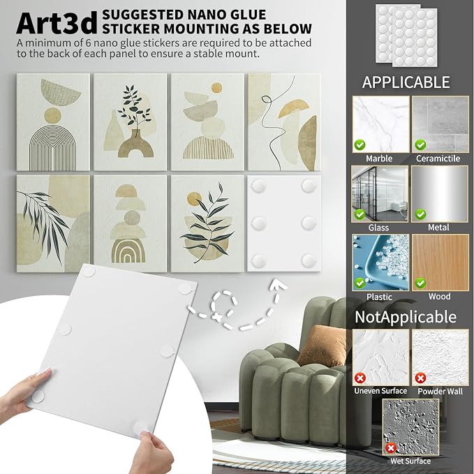 Art3d Soundproof Wall Panels 48"x32", Sound Absorbing Decorative Wall Panels - Image 6