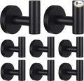 Bathroom Robe Towel Hooks Coat Matte Black Wall Hook Stainless Steel Heavy Duty by Homagic