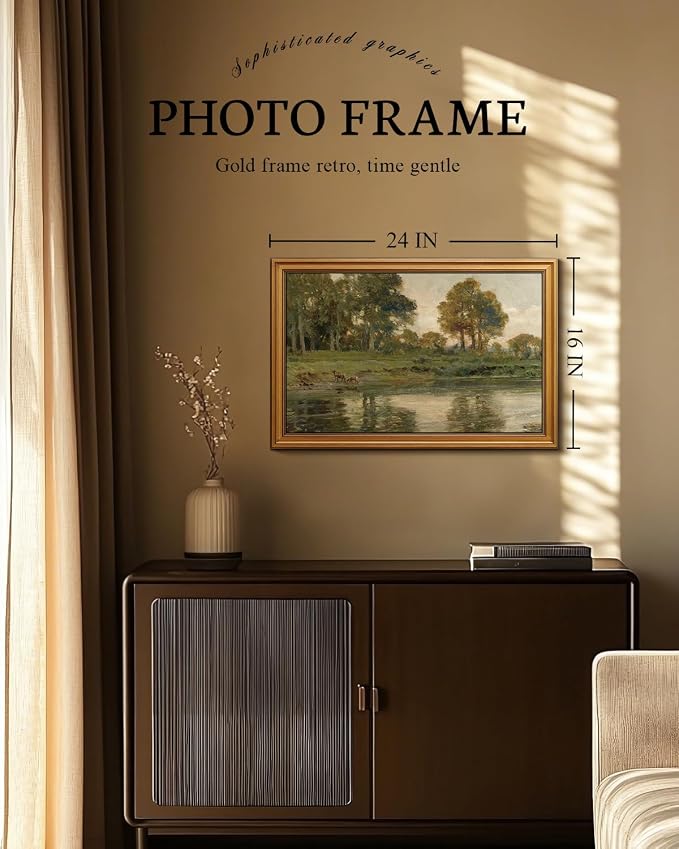 VIYYIEA Vintage Large Framed Wall Art - Image 2
