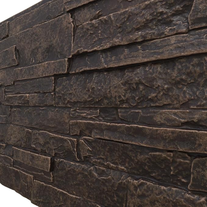 EverStone Acadia Ledge Faux Stone Panel, Alder Creek Color - Image 7