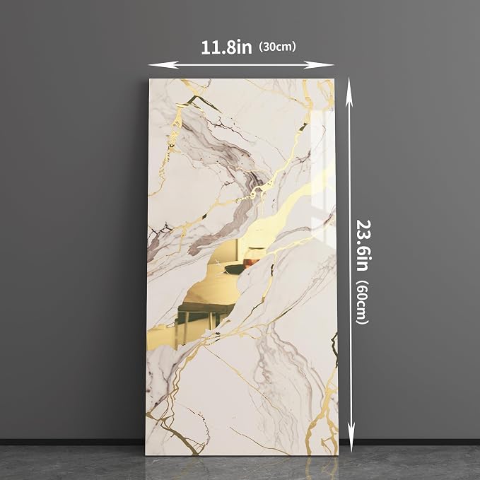 Haimin Wall Panels Peel and Stick 10 Pieces 23.6x11.8in Lightweight Backsplash - Image 5