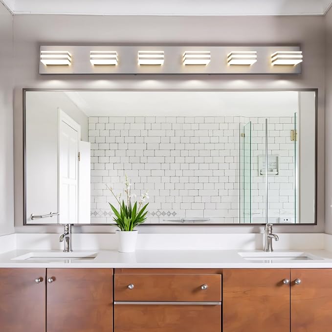 LED Wall Brushed Nickel Vanity Lights - Image 4