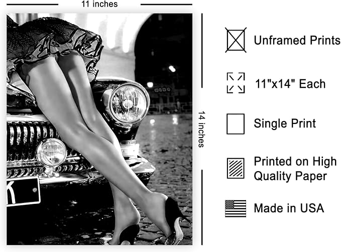 Poster Master Sexy Legs on Classic Car Poster - Image 2