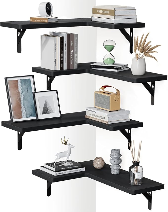 AMADA HOMEFURNISHING Corner Floating Shelves, Shelves by AMADAHOMEFURNISHING