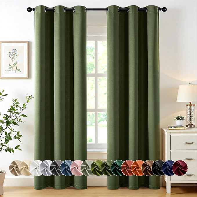 MIULEE Blackout Curtains for Bedroom Living Room 2 Panels, Thermal Insulated by MIULEE