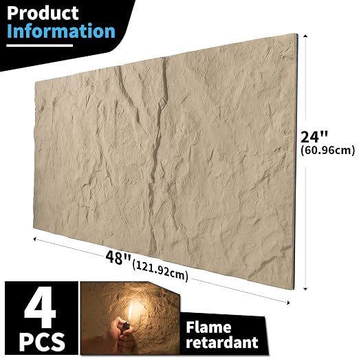 Art3d 3D Wall Panels, Stone Yellow PU Wall Panels - Image 9
