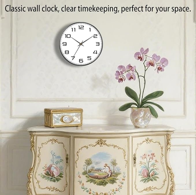 Silent Wall Clock with Extra Large Numbers - Image 2