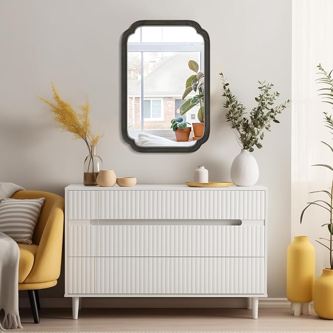 WallBeyond 20" x 30" Rounded Corner Arch Wall Mirror - Image 3