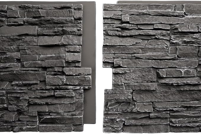 EverStone Canyon Ridge Faux Stone Panel, 45 3/4"W x 24 1/2"H x 1 1/4"D - Image 10