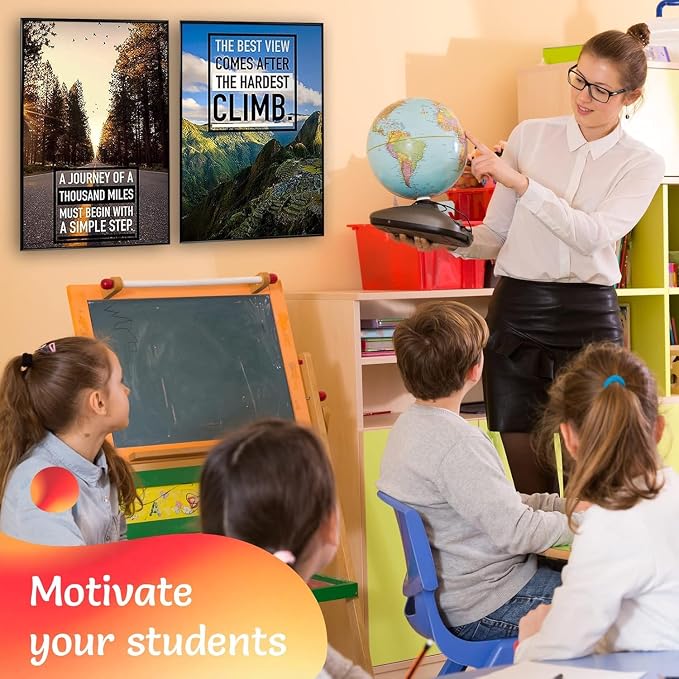 Throwbacktraits Canvas Motivational Wall Art – Set of 6 Inspirational Prints - Image 5