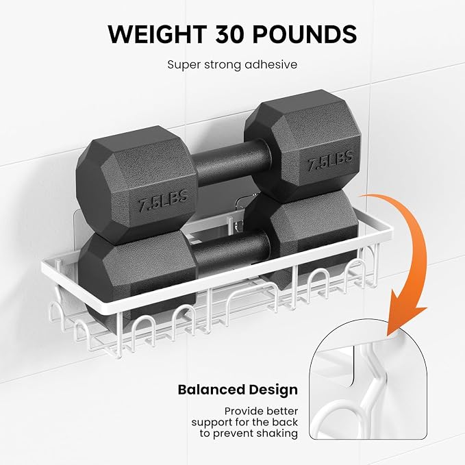 Shower Caddy, 3 Pack Shower Shelves - Image 4
