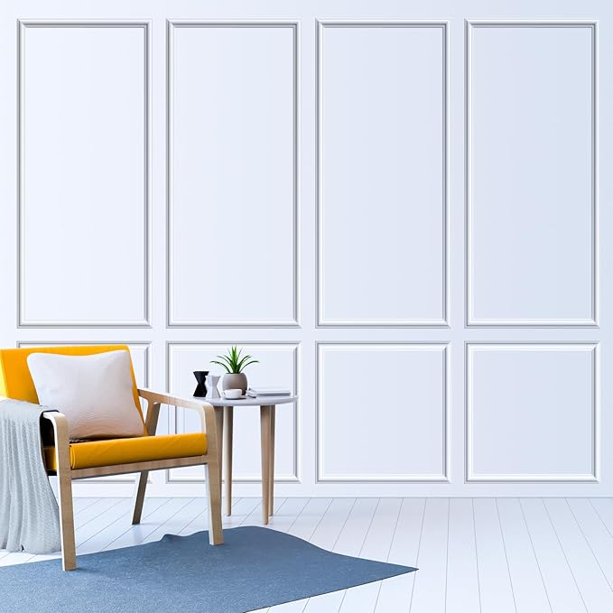 Pangda Peel and Stick Wall Molding Kit, 3D Premade Accent Molding Wainscoting - Image 4