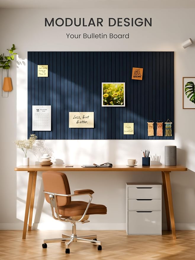 Bumusty Large Cork Board Alternative-36 x 24" Felt Bulletin Board Tiles - Image 6