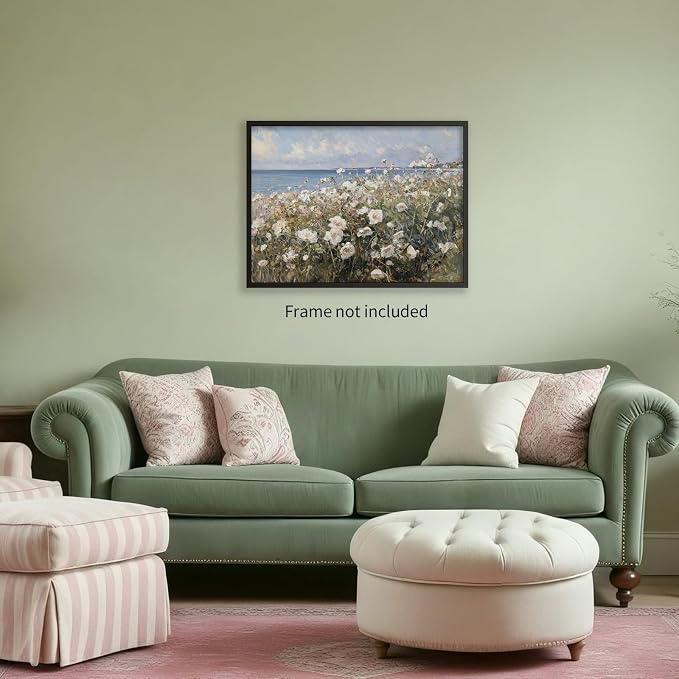 rumlud Nature Landscape Wall Art Coastal Wildflower Poster French Spring - Image 6