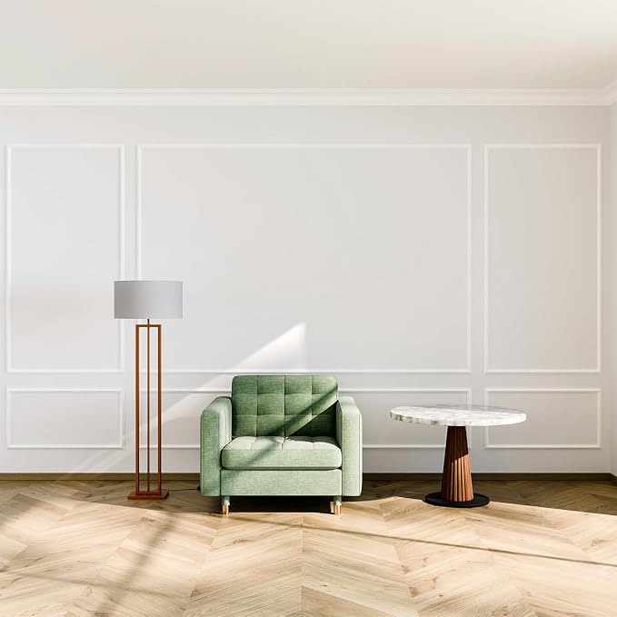 Pangda Peel and Stick Wall Molding Kit, 3D Premade Accent Molding Wainscoting - Image 6