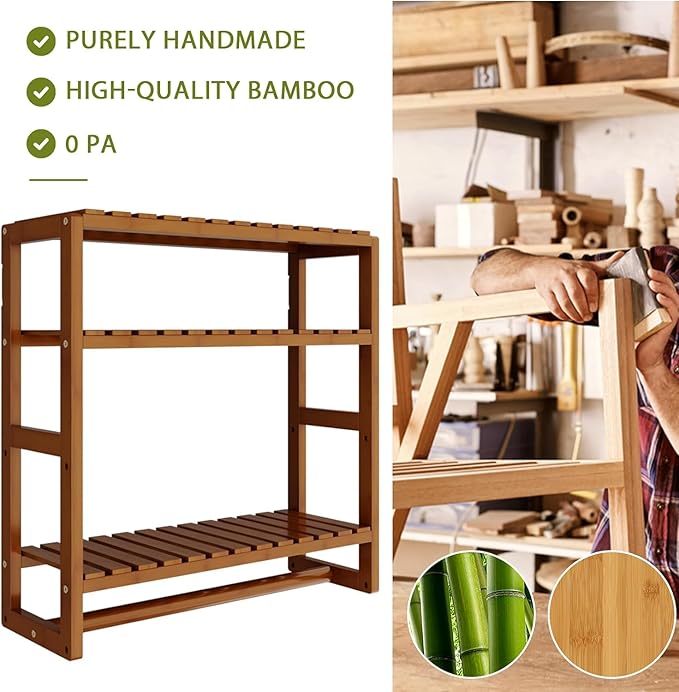 Galood Over The Toilet Storage Bathroom Shelves Wall Mounted 3 Tier Space Saver - Image 6