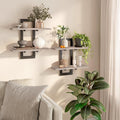HOOBRO Floating Shelves, 15 Inch Wall Shelf Set of 2, Wall Mounted Storage by HOOBRO