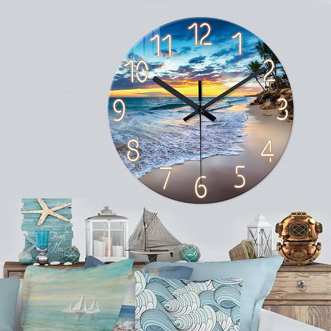 24 Inch Glass Large Wall Clocks - Image 2