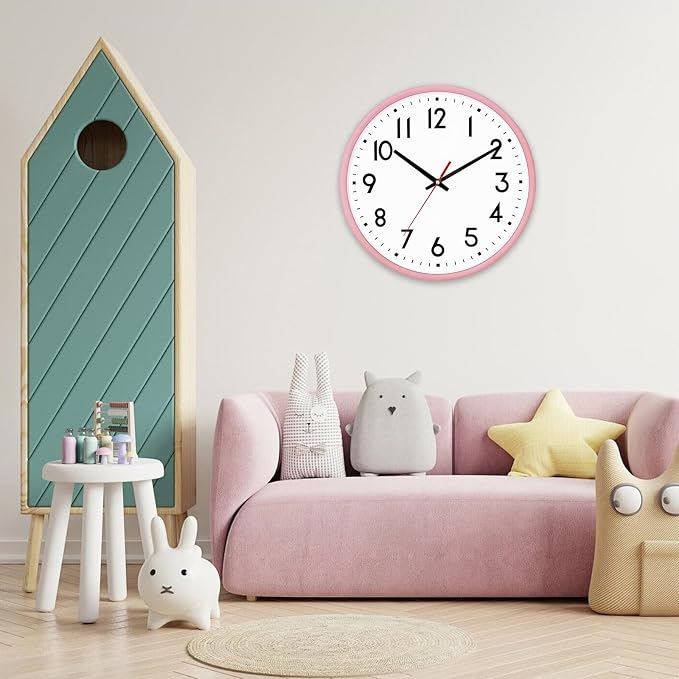 HZDHCLH Wall Clock Silent Wall Clocks Battery Operated 8 Inch Modern Non - Image 6