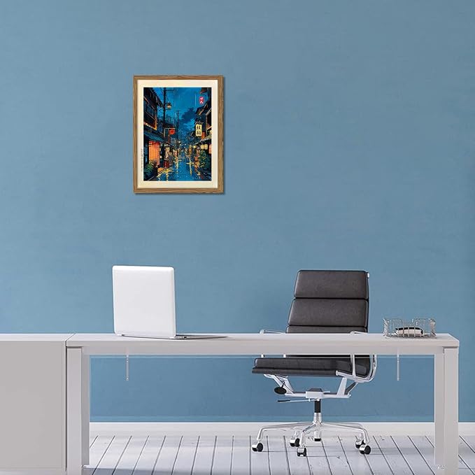 Framed Japanese Wall Art, Asian Tokyo Tea House Canvas Wall Decor Painting - Image 8