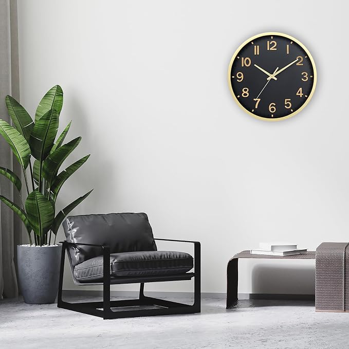 Wall Clocks Battery Operated 10 inch Modern Wall Clock, Silent Non Ticking Wall - Image 8