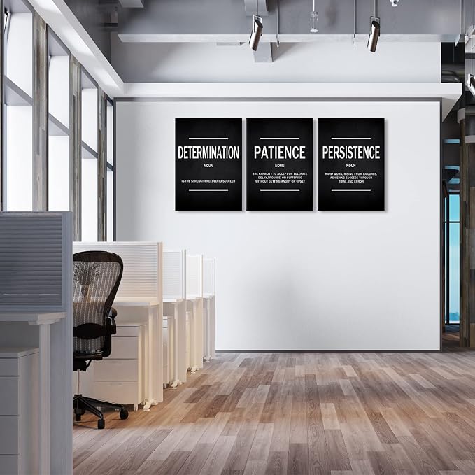 KAWAHONE Inspirational Quotes Wall Art, Motivational Determination Patience - Image 6