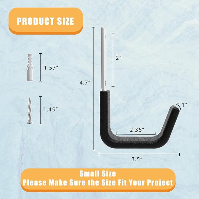 Heavy Duty Garage Utility Hooks - Image 2