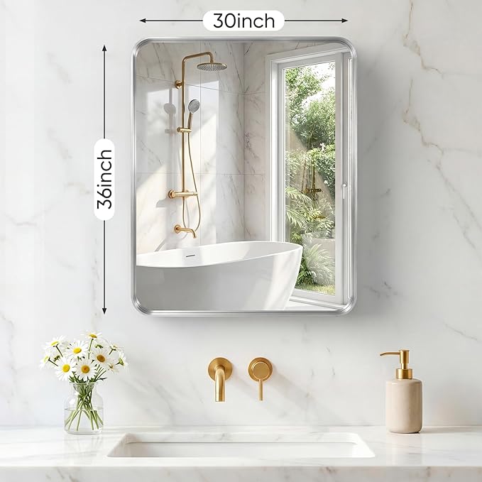 NEWBULIG 30X36 Inch Bathroom Mirror - Image 2