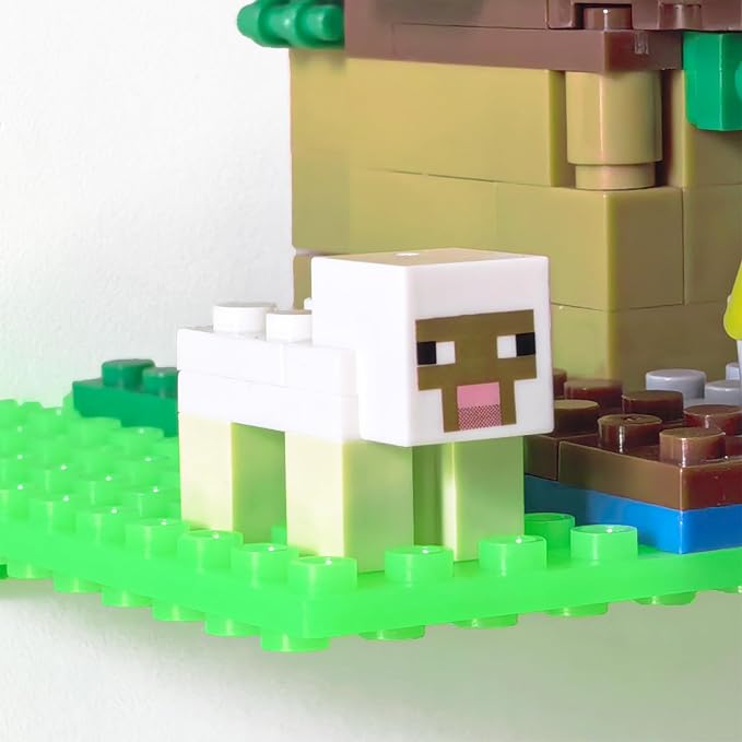 12 Wall Display Shelf for Lego Bricks, 4x5 inch Dual-Sided Floating Shelves - Image 7
