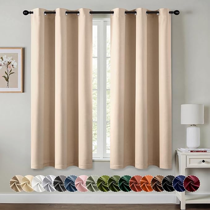 MIULEE Blackout Curtains for Bedroom Living Room 2 Panels, Thermal Insulated by MIULEE
