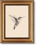 VIYYIEA Vintage Gold Framed Wall Art, Sketch Birds Canvas Painting, Cute but by VIYYIEAART