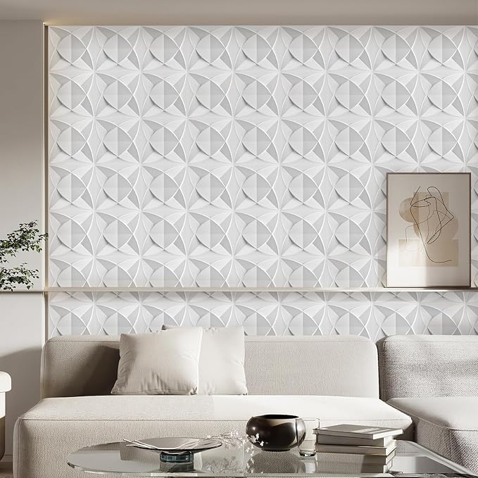 Heikki 30 Pack 3D Wall Panel for Interior Wall Décor, PVC Flower Textured Wall - Image 6