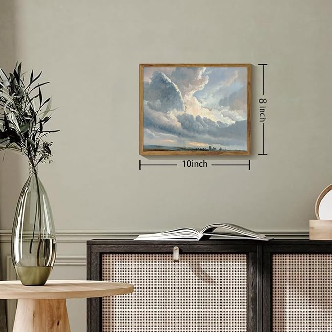 OIQArtOIQ Vintage Landscape Canvas Wall Art Framed Natural Scenery Painting - Image 6