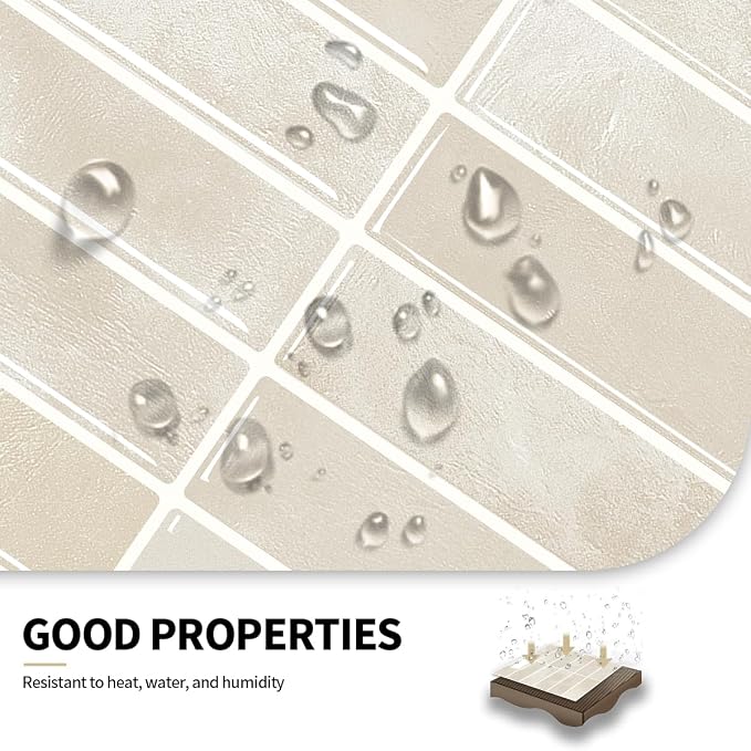 Peel and Stick Backsplash 3D Wall Tiles, Self-Adhesive, Oil Proof, Waterproof - Image 3