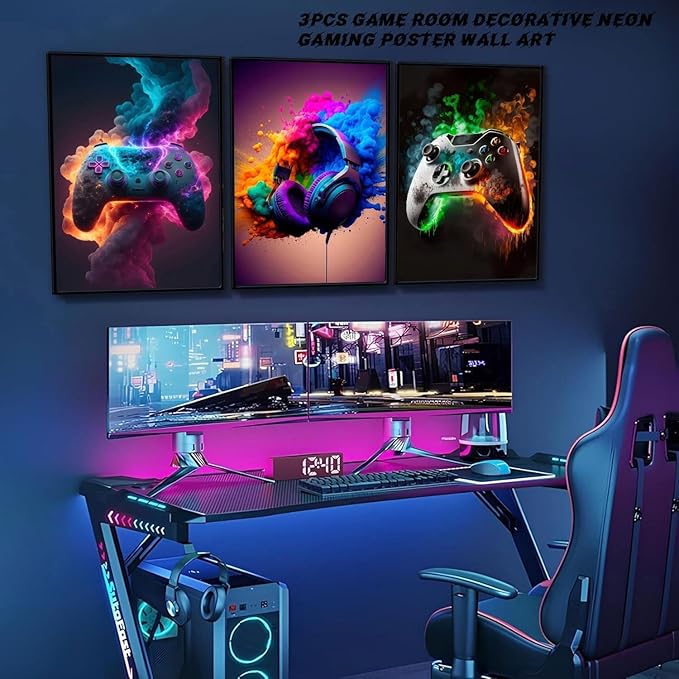 BGFCE Gaming Room Decor Wall Art, Video Theme Canvas Posters - Image 6