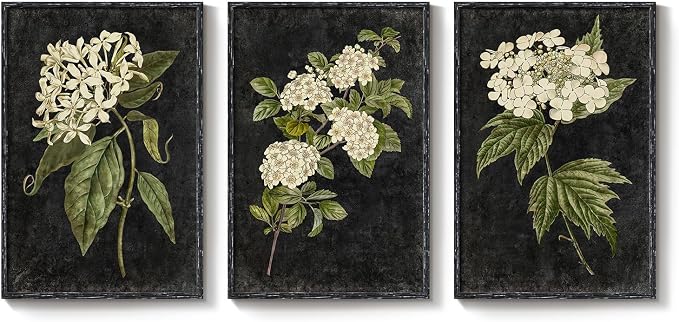 Vintage Framed Hydrangea Floral Wall Art - Image 7