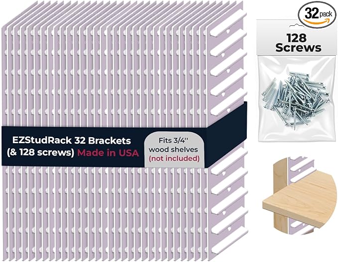 EZStudRack Shelf Bracket by EZStudRackShelvingSystem