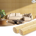 OUZUGIE 2 Pack 96x24 Inch Natural Bamboo Wall Panel – Natural Pole Wrap Paneling by OUZUGIE
