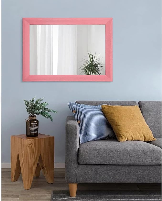 AAZZKANG Rectangle Mirror with Wood Frame Modern Farmhouse Wall Mirrors Decor - Image 7